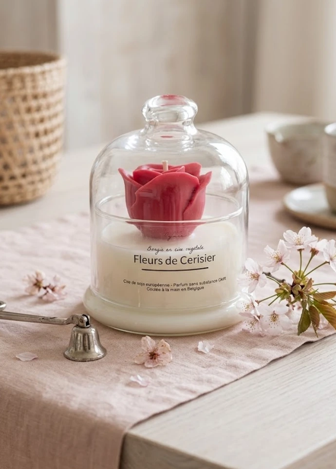 bougie naturelle artisanale faite main en Belgique