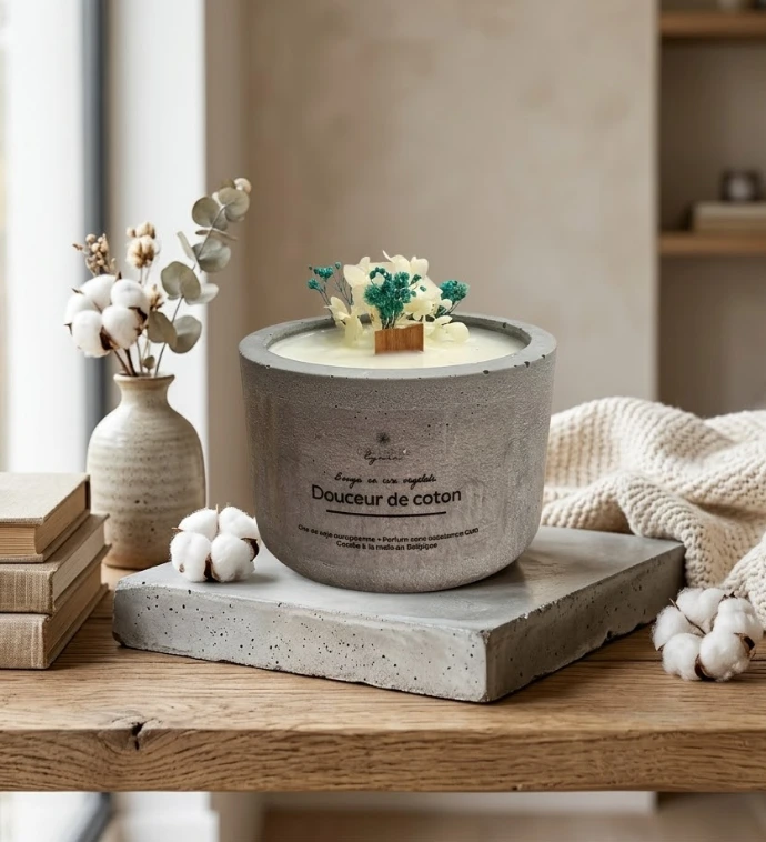 collection bougies naturelles Atelier de Lynie