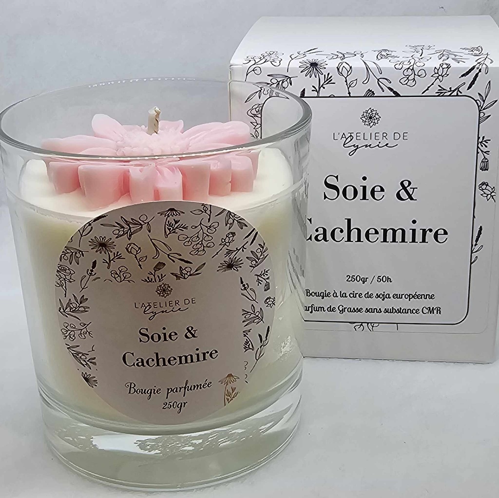 Bougie fleur Cachemire & Soie