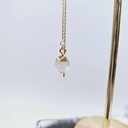 BO perles de gemme - Quartz rose