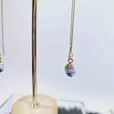 BO perles de gemme - Quartz rose