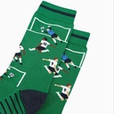 Chaussettes en bambou pour hommes - Verte, football
