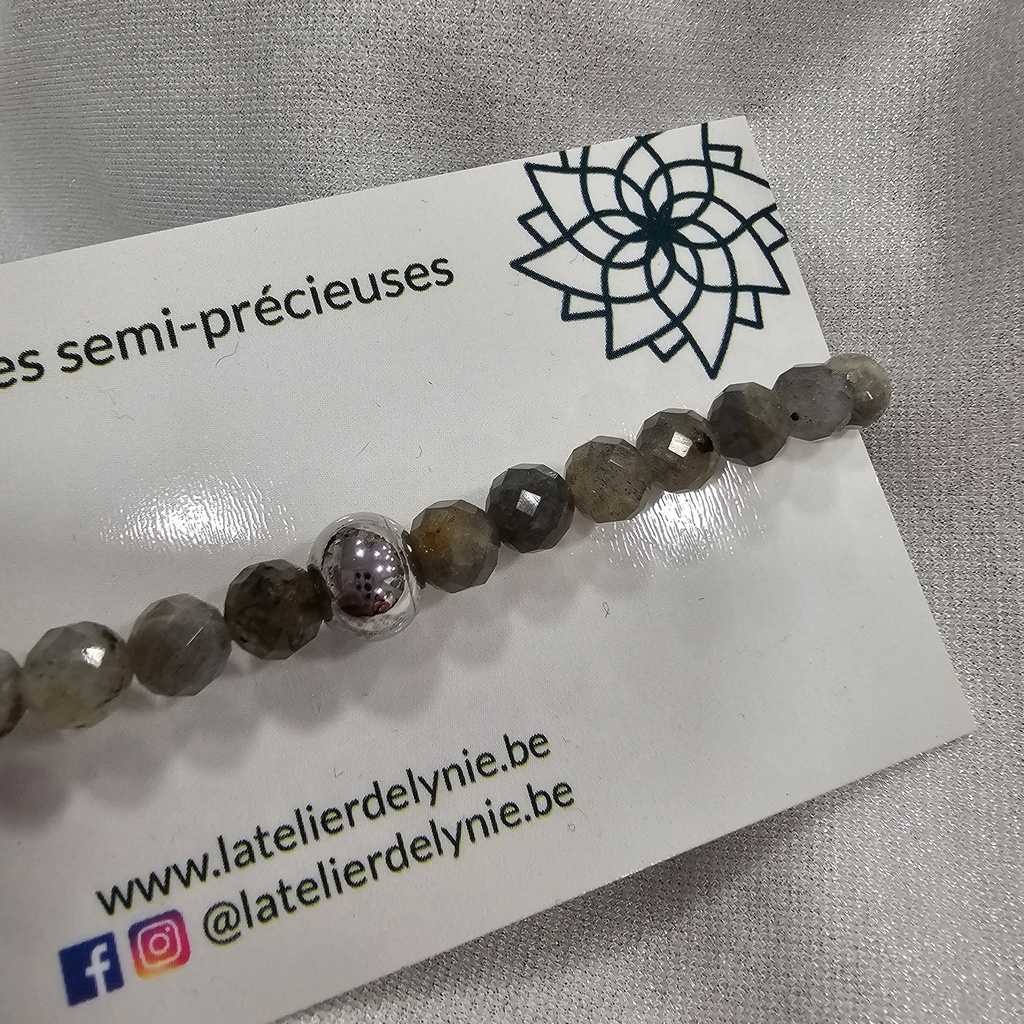 Bracelet pierres semi-précieuses - Lapis Lazulli