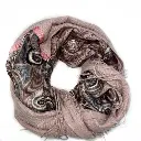 Lineta - foulard hiver rose