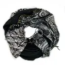 Lineta - Foulard grand carré 4 en 1 - Noir