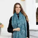 Lineta - Echarpe uni avec lurex - bleu roi