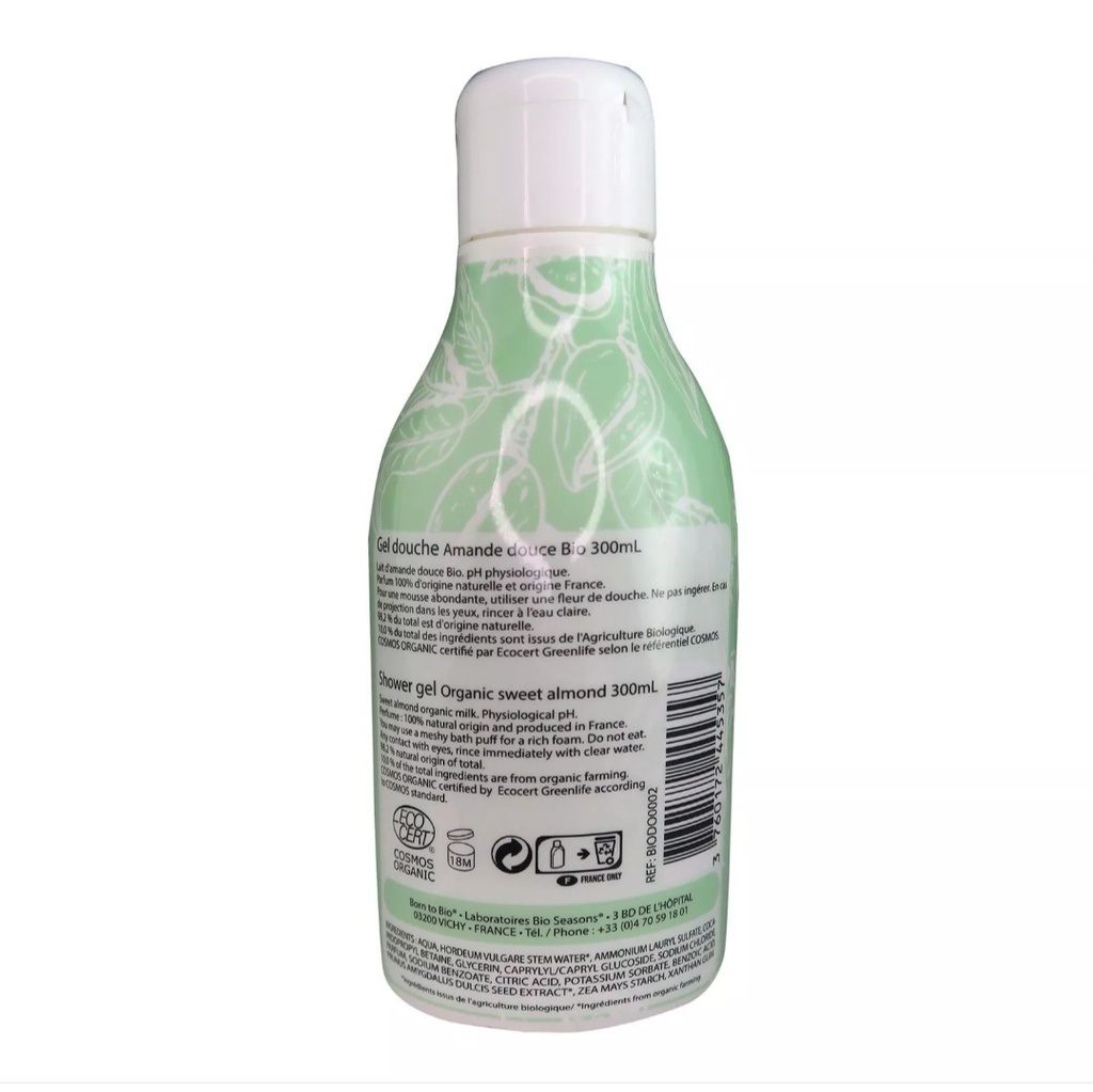 Gel douche Born to Bio – Naturel, doux & plaisir sous la douche - Amande douce