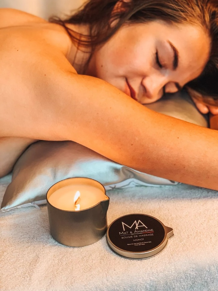 Bougie de massage Matt & Amandine – Parfum Relaxation