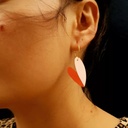 Boucles d’oreilles cœurs colorés mexicains EX VOTO - Noir & Or - RB13