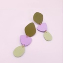 Boucles d’oreilles cœurs colorés mexicains EX VOTO - Noir & Or - RB13