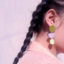 oucles d’oreilles longues colorées IDOL- RB08