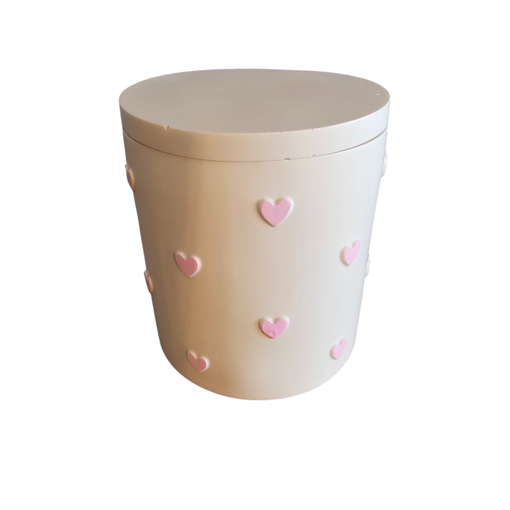 Bougie artisanale bicolore « Pink Love » – Atelier de Lynie