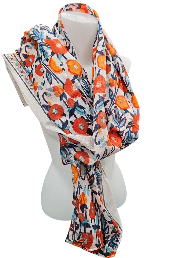 Foulard en coton – Foulard léger et coloré - Unik12