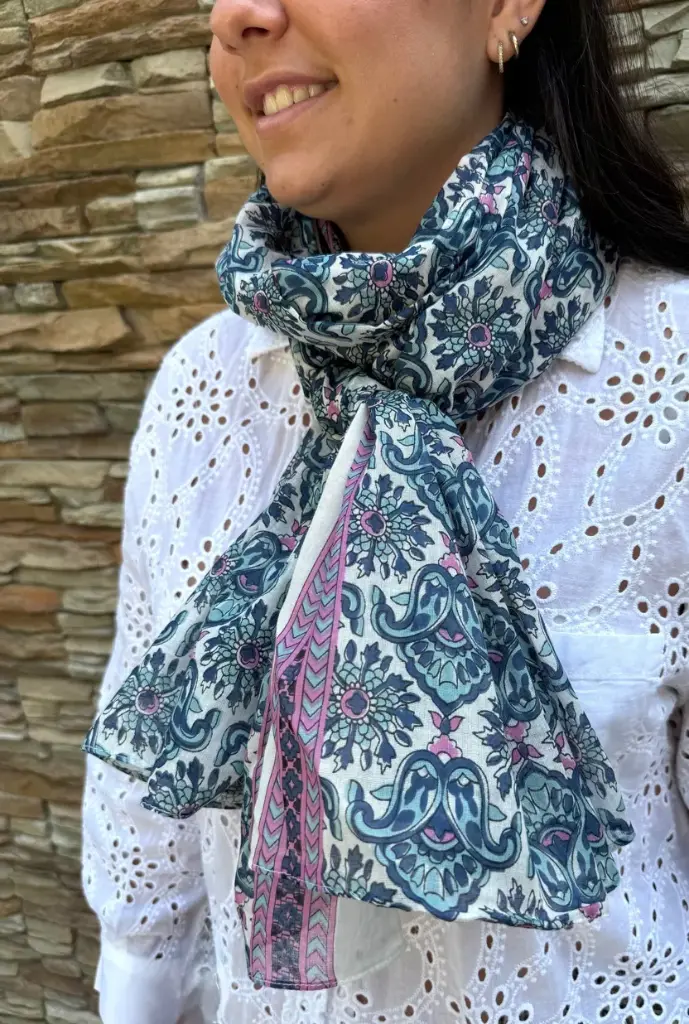 Foulard en coton – Foulard léger et coloré - Unik17