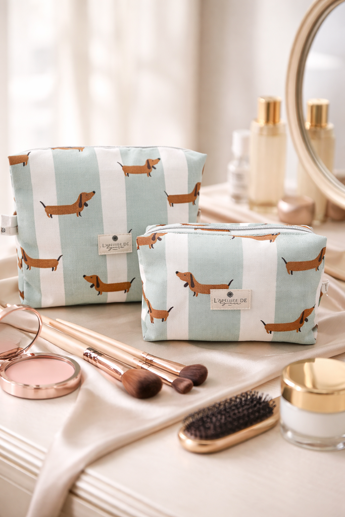 Lynie - Trousse de toilette - grand format - teckel