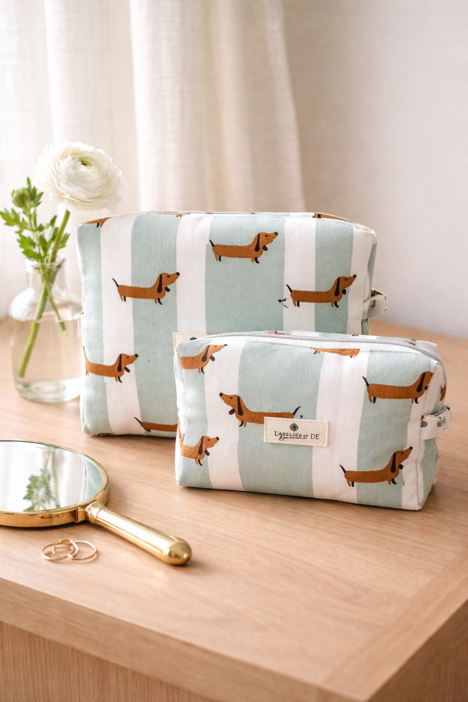 Lynie - Trousse de toilette - moyen format - teckel