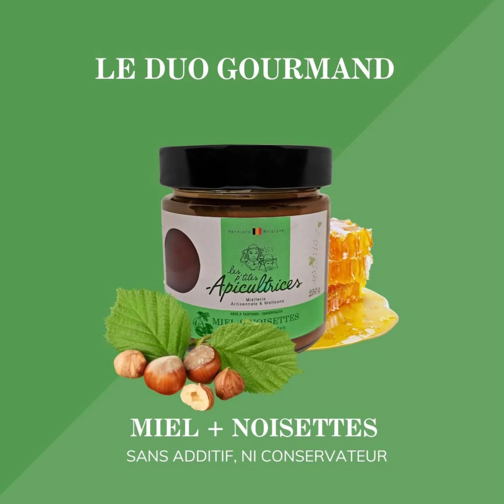 Miel noisettes – Les P’tites Apicultrices