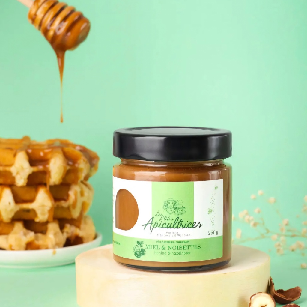 Miel noisettes – Les P’tites Apicultrices