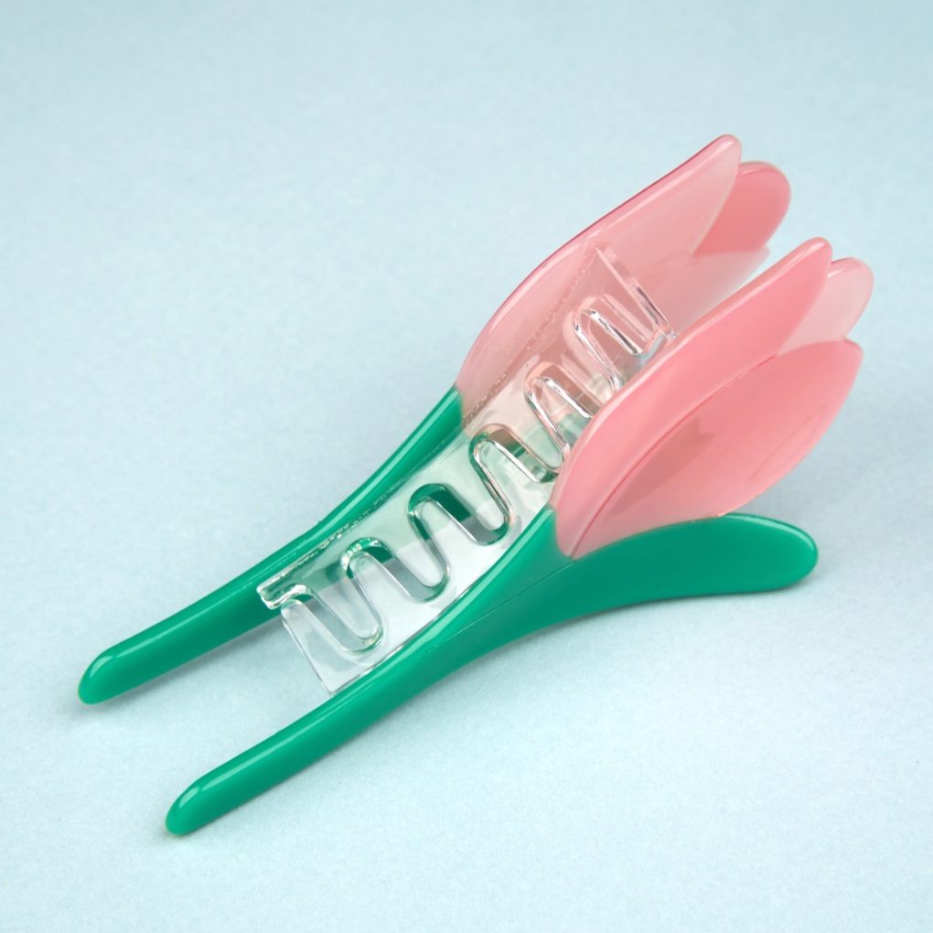 Pince à cheveux tulipe Coucou Suzette – Accessoire cheveux fleuri en acétate – Marque française