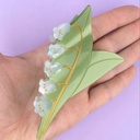 Pince à cheveux muguet Coucou Suzette – Accessoire cheveux fleuri en acétate – Marque française