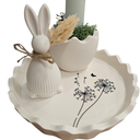 Petit plateau en jesmonite “cœur” – Vide-poche décoratif fait main - Lynie