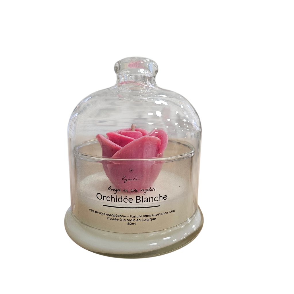 Bougie artisanale parfum Clémentine & Monoï – 180 ml | Atelier de Lynie (