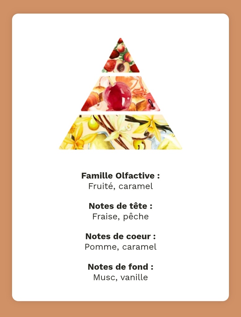 Bougie artisanale parfumée « Pomme d’Amour » – Atelier de Lynie