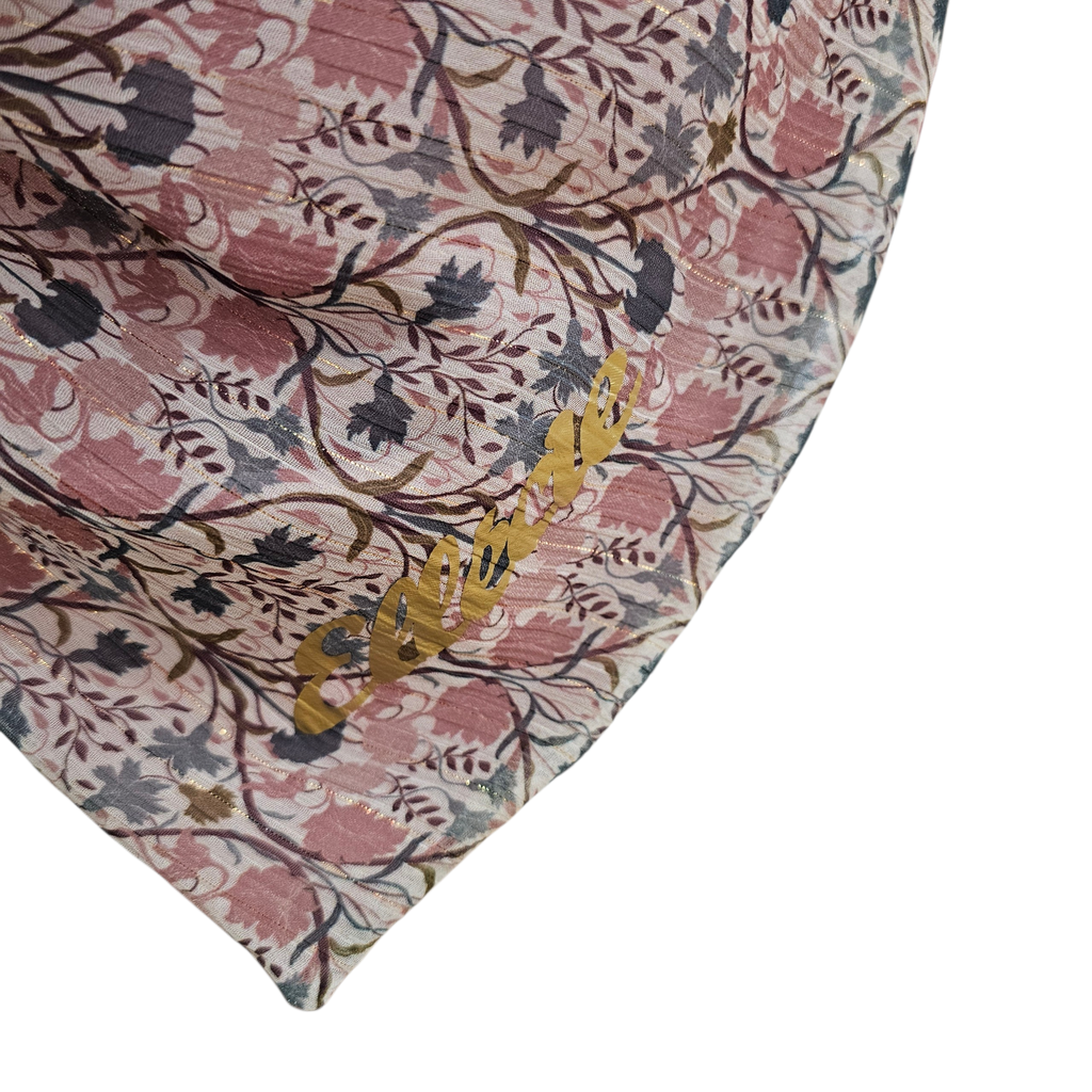 Ellecie - Foulard triangle beige et brun - n°4