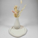 Vibe - Ensemble vase + plateau + fleurs