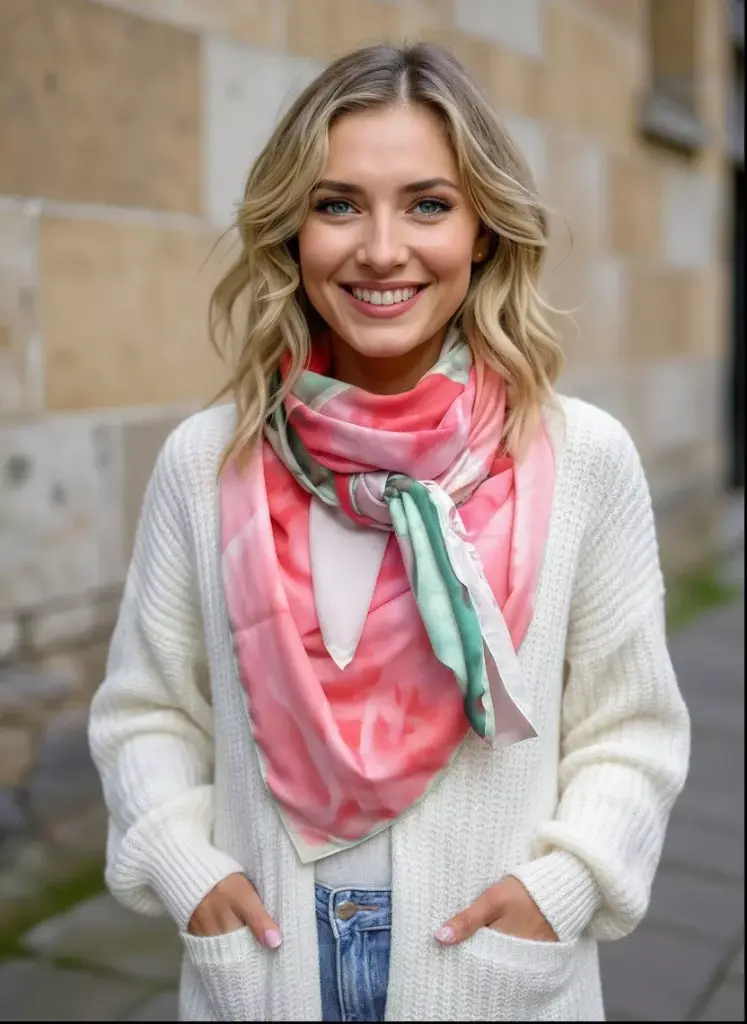 Little Oh - Foulard carré 01