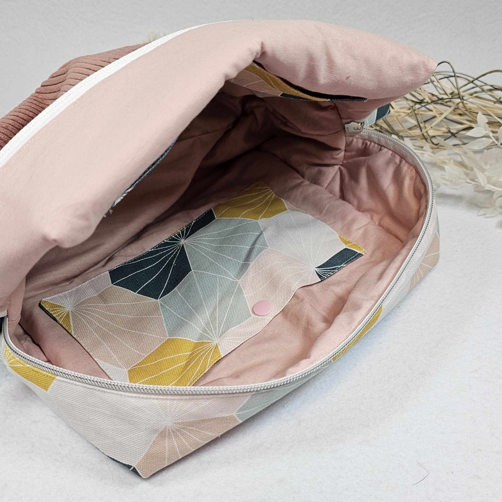 Lynie - Trousse de toilette XL Coquelicots