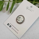 Lynie - Broche eucalyptus argent