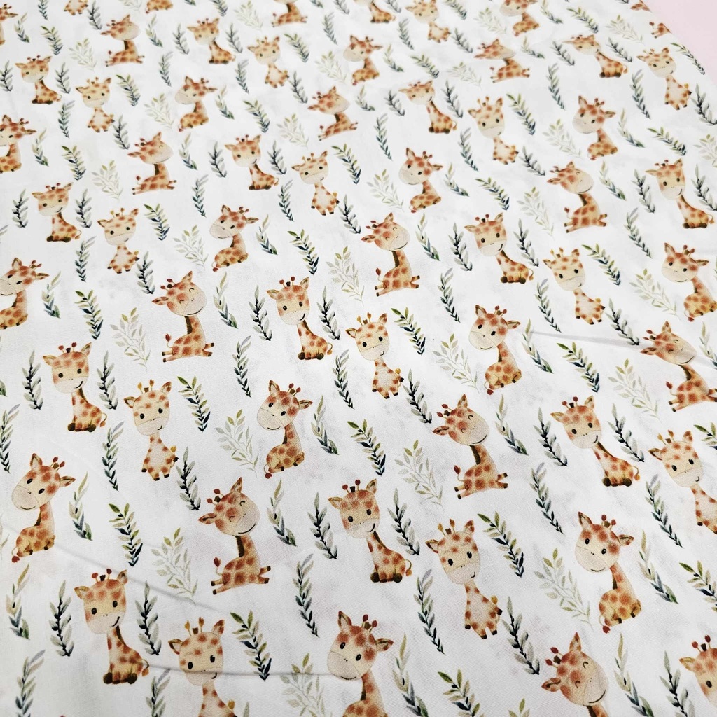Tissu 18 - Coton Girafes 