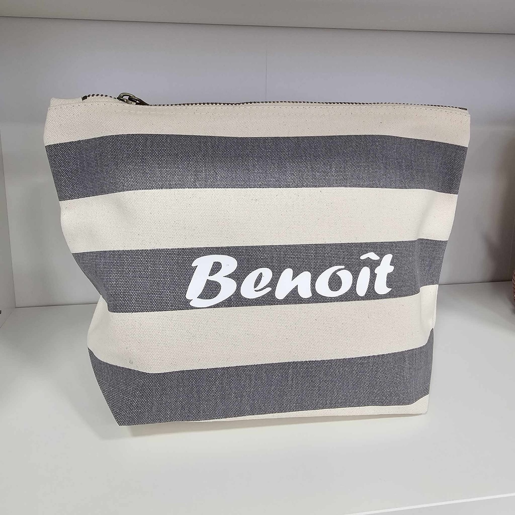 Trousse de toilette Personnalisable (gris)