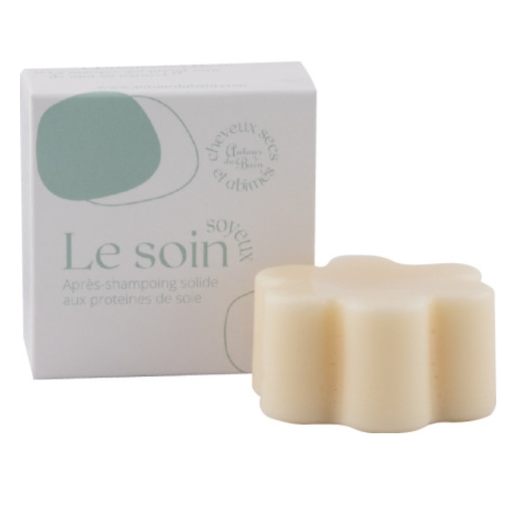 Soin après shampoing solide "Le Soyeux" aux protéines de soie