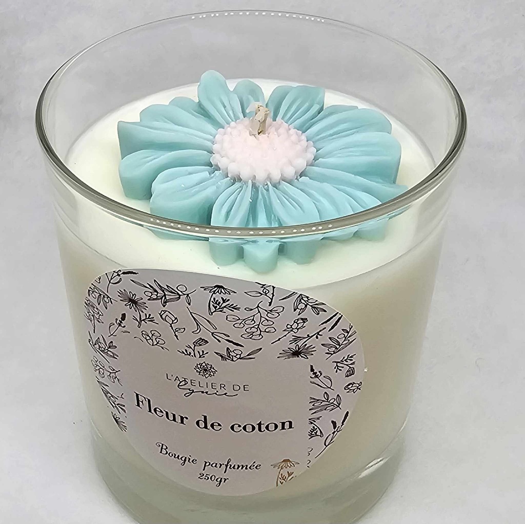 Bougie Artisanale Fleur de coton