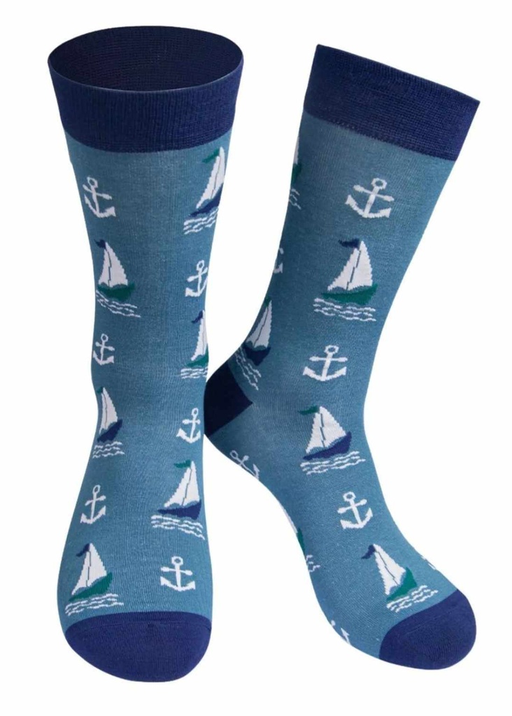 Chaussettes en bambou pour hommes - Voilier