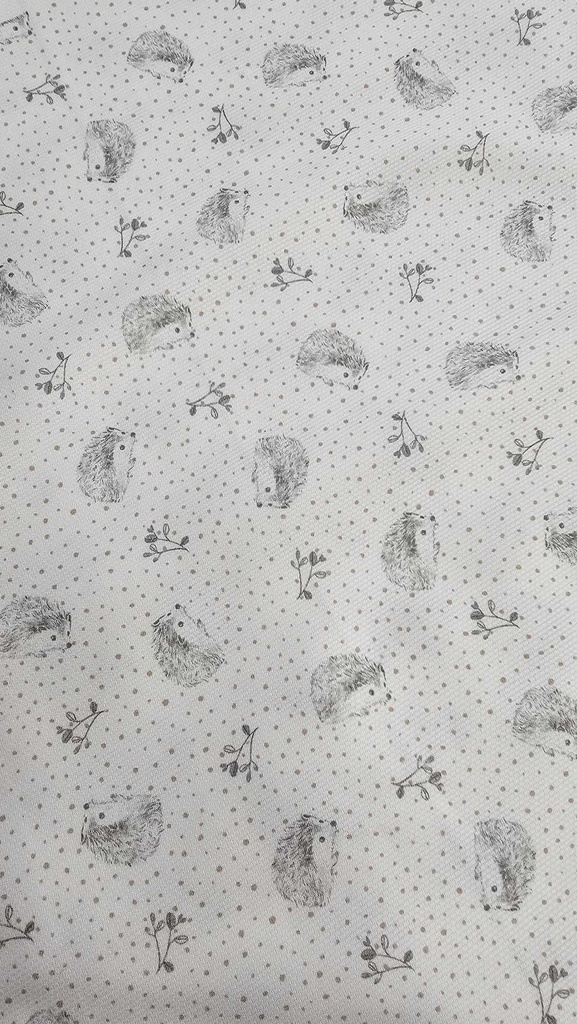 Tissu 36 - piqué de coton Hérissons