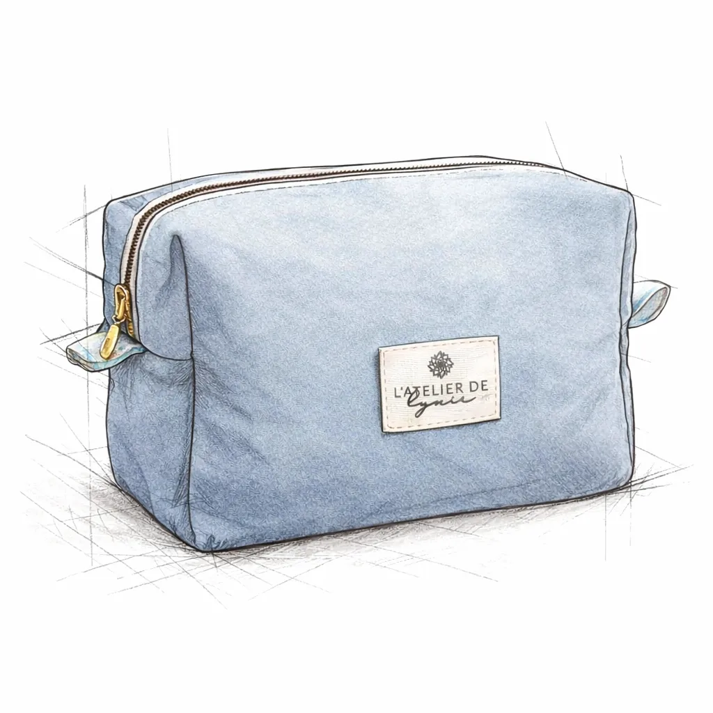 Trousse de toilette personnalisée (format moyen)