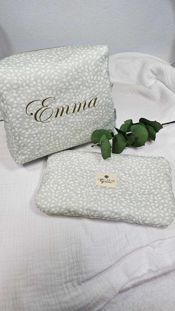 Trousse de toilette personnalisée (format moyen)