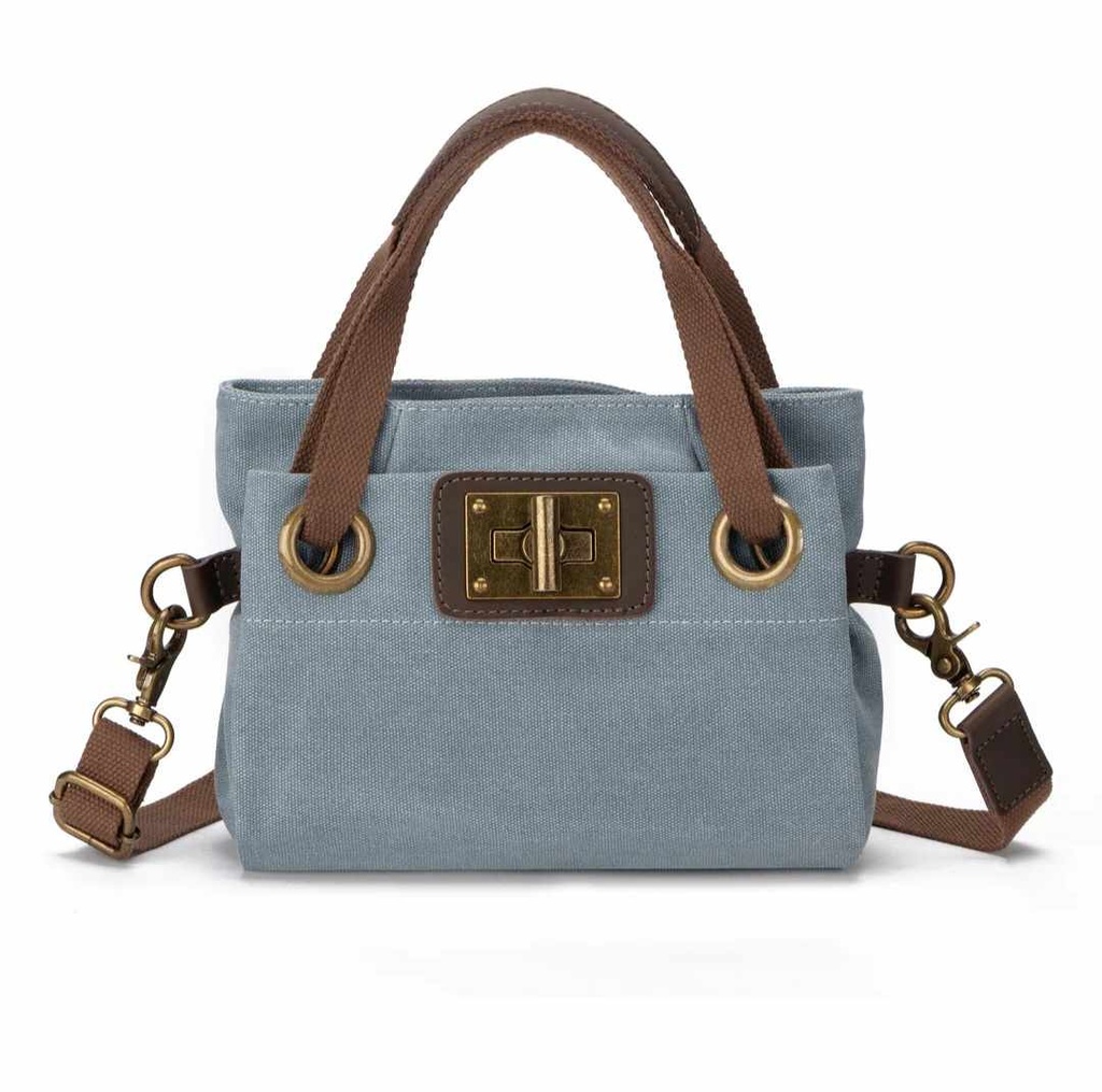 Zédé Paris - Sac XS bandoulière Pont des arts Bleu gris