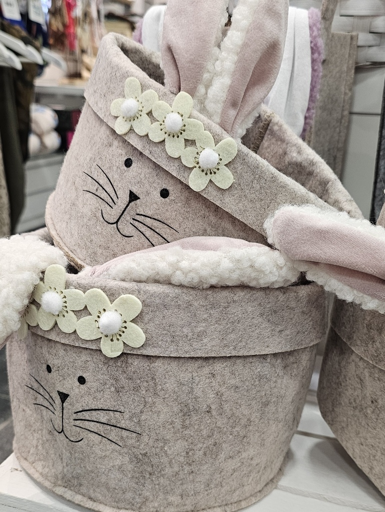 Panières en feutre (duo)