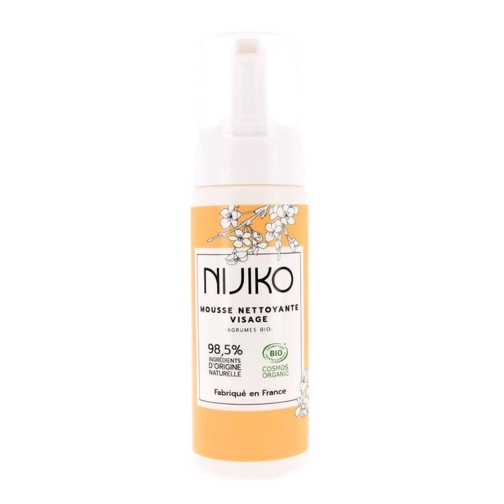 Nijiko - Mousse nettoyante visage bio aux agrumes