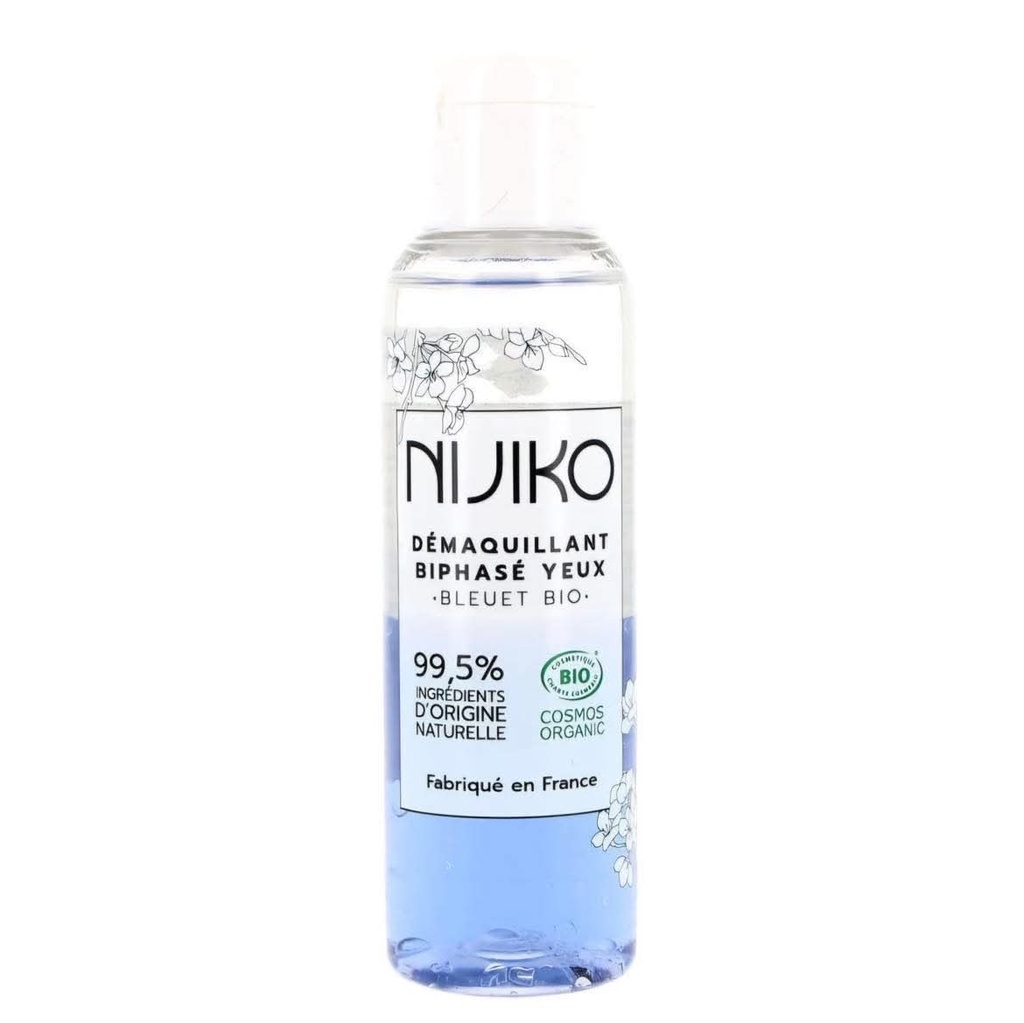 Nijiko - Démaquillant biphasé yeux bio au bleuet