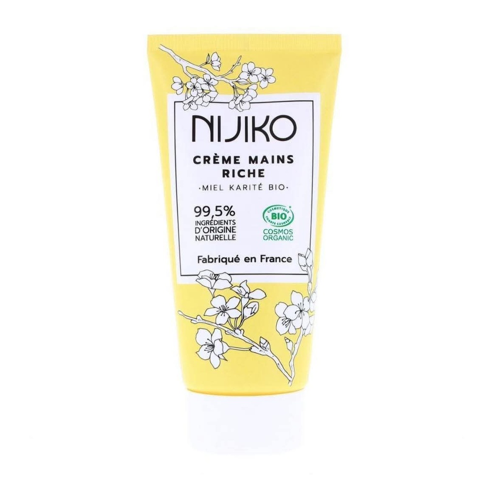 Nijiko - Crème mains riche bio miel et karité