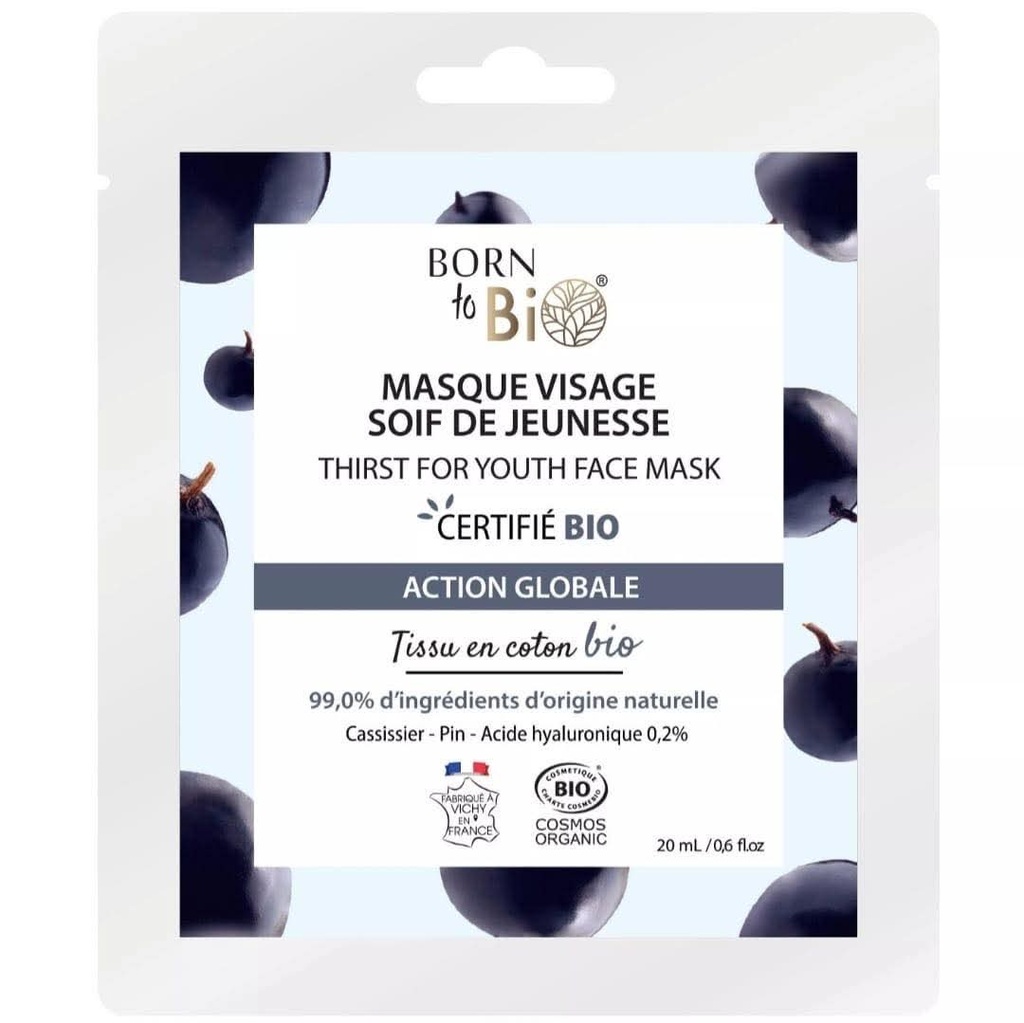 Born to bio - Masque visage soif de jeunesse