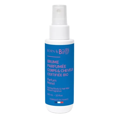 Brume parfumée corps et cheveux Monoï – Born to Bio – 100 ml