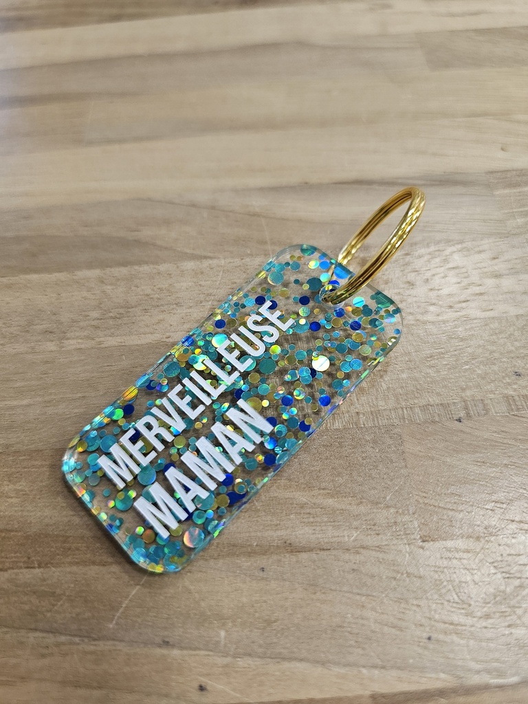 Porte-clés "Merveilleuse maman"