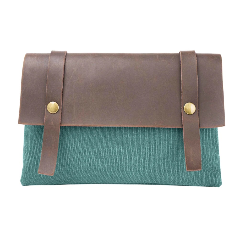 Zédé Paris - Sac Pochette - Bleu canard