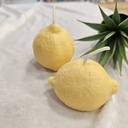 Bougies duo citron jaune